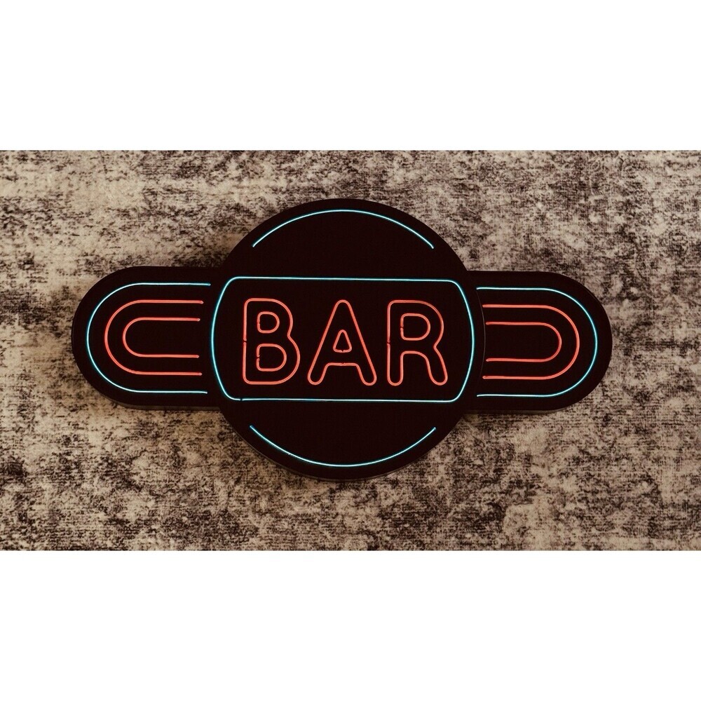 Illuminated “BAR” Sign-19” X 10”-Batteries Inlcuded -Mancave/Bar